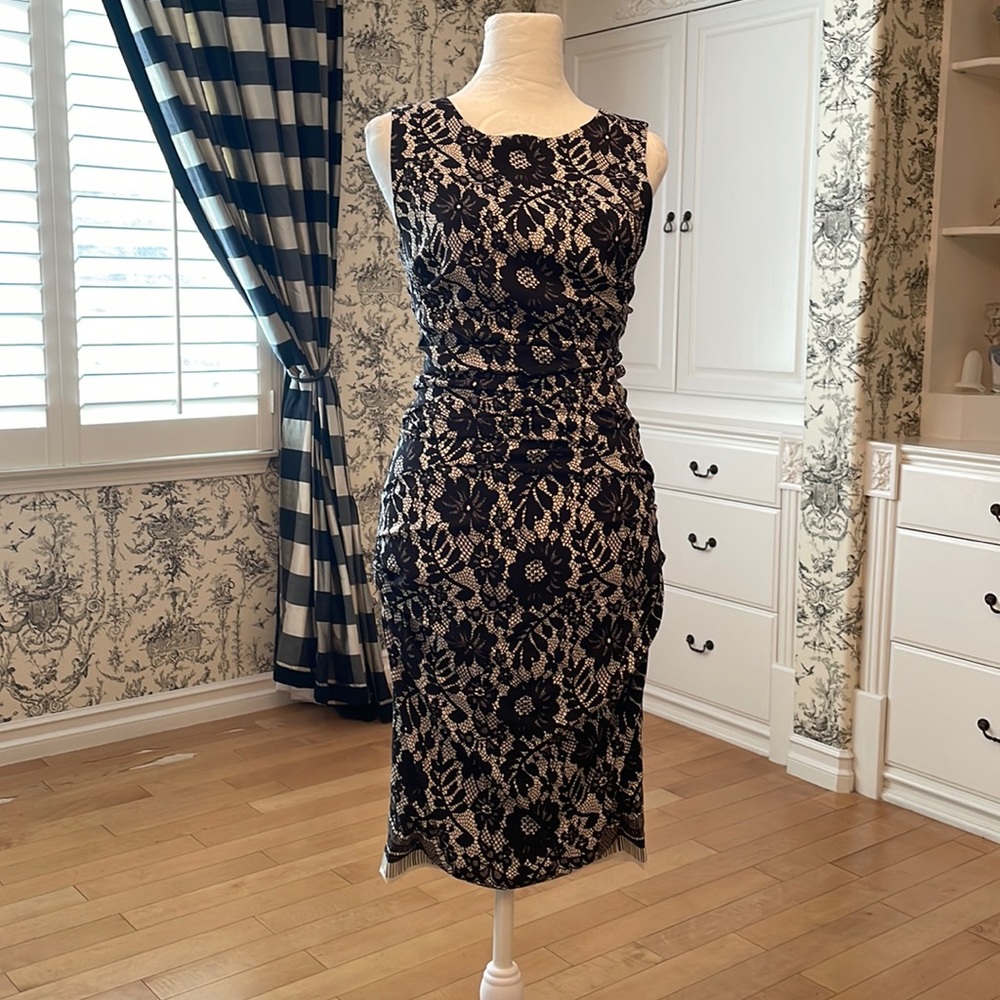Dolce and Gabbana black/white floral dress.